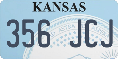KS license plate 356JCJ