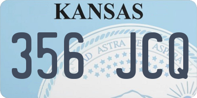 KS license plate 356JCQ