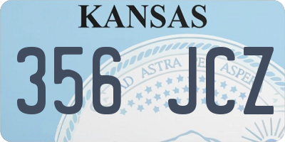 KS license plate 356JCZ