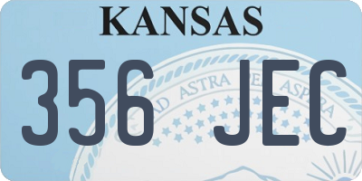 KS license plate 356JEC