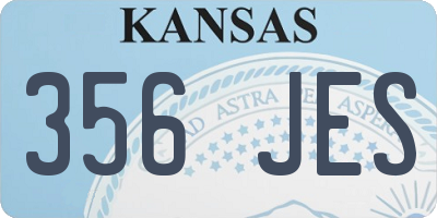KS license plate 356JES