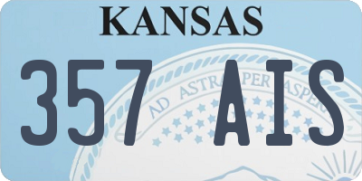 KS license plate 357AIS