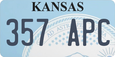 KS license plate 357APC