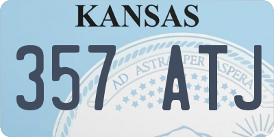 KS license plate 357ATJ