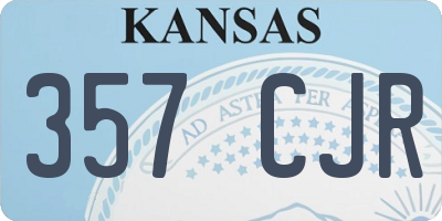 KS license plate 357CJR