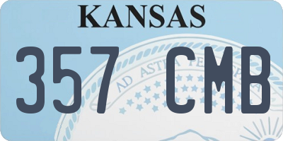 KS license plate 357CMB