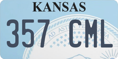 KS license plate 357CML