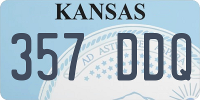 KS license plate 357DDQ