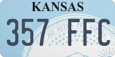 KS license plate 357FFC