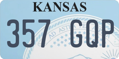 KS license plate 357GQP