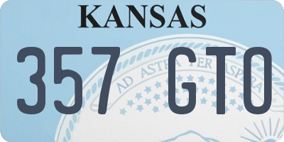 KS license plate 357GTO