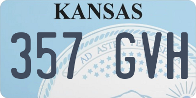 KS license plate 357GVH