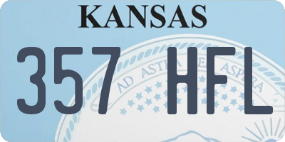 KS license plate 357HFL