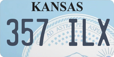 KS license plate 357ILX