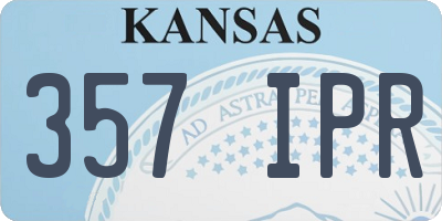 KS license plate 357IPR