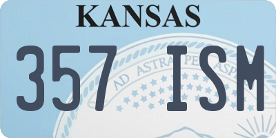 KS license plate 357ISM