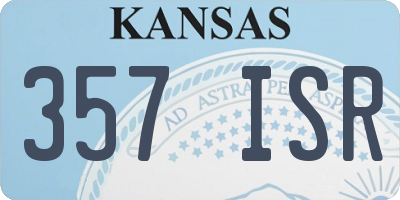 KS license plate 357ISR