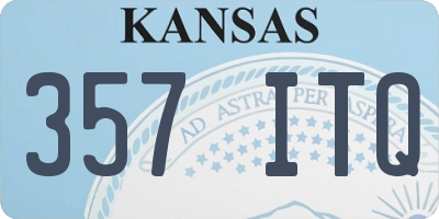 KS license plate 357ITQ