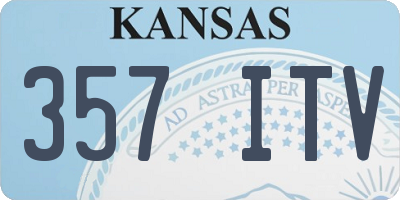 KS license plate 357ITV