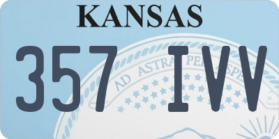 KS license plate 357IVV