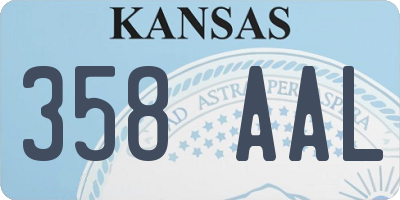 KS license plate 358AAL