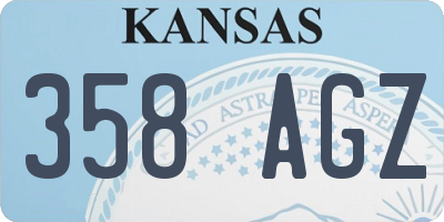 KS license plate 358AGZ