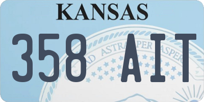 KS license plate 358AIT