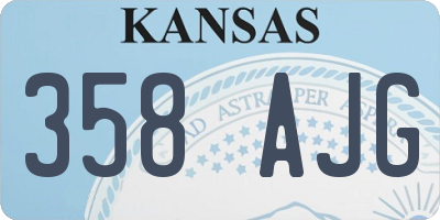 KS license plate 358AJG