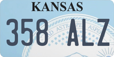 KS license plate 358ALZ
