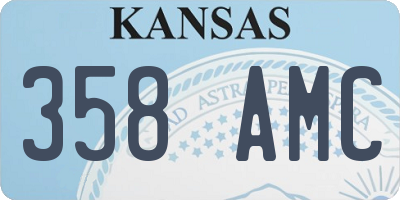 KS license plate 358AMC