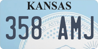 KS license plate 358AMJ