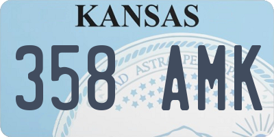 KS license plate 358AMK