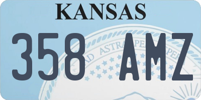 KS license plate 358AMZ