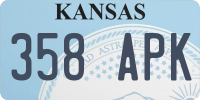 KS license plate 358APK