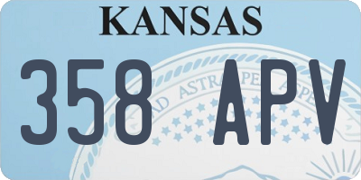 KS license plate 358APV