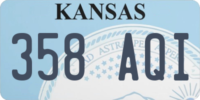 KS license plate 358AQI