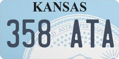 KS license plate 358ATA