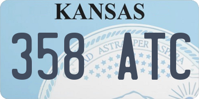 KS license plate 358ATC