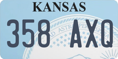 KS license plate 358AXQ