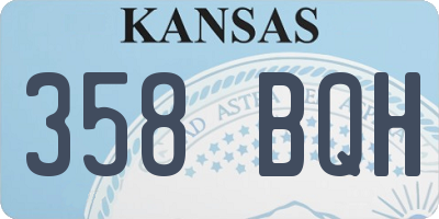 KS license plate 358BQH