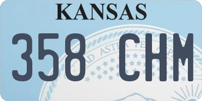 KS license plate 358CHM