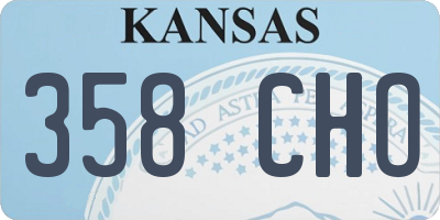 KS license plate 358CHO