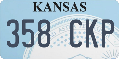 KS license plate 358CKP