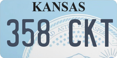 KS license plate 358CKT