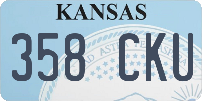 KS license plate 358CKU