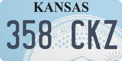 KS license plate 358CKZ