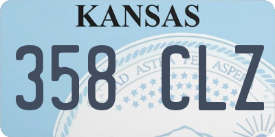 KS license plate 358CLZ