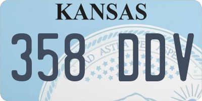 KS license plate 358DDV