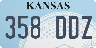 KS license plate 358DDZ