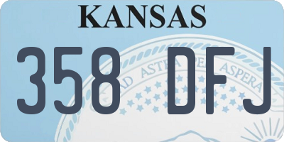 KS license plate 358DFJ